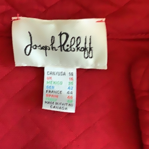 NWOT red Joseph ribkoff coat - Picture 6 of 6